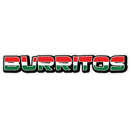Amistad Burritos Concession Decal - Mexican Restaurant Burrito AM3940676